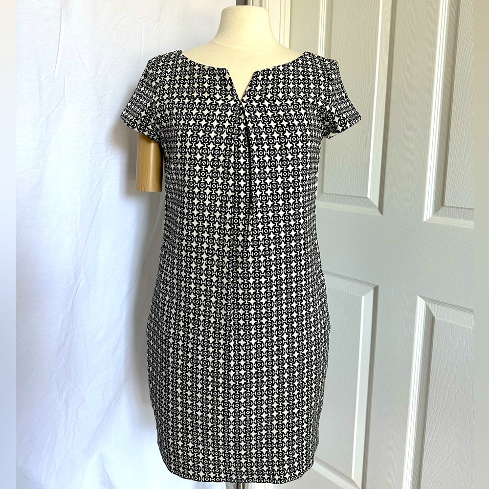 Joe Fresh Black and White Geometric Mini Dress